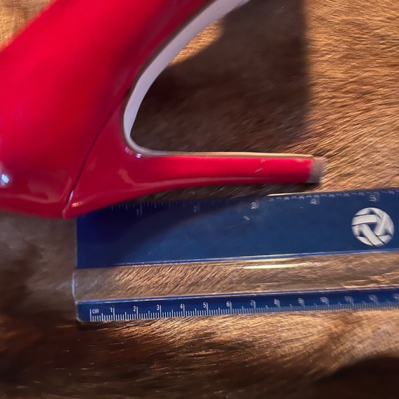 JENN ARDOR Red Stiletto 4" Heel Pumps W/ Classic Closed Toe & Open Side--SZ 8.5 - Picture 7 of 9
